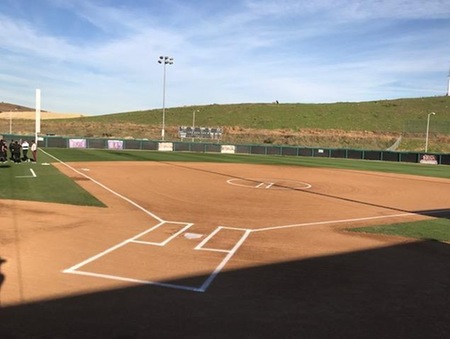 Picture of empty Mt. SAC Softball Field