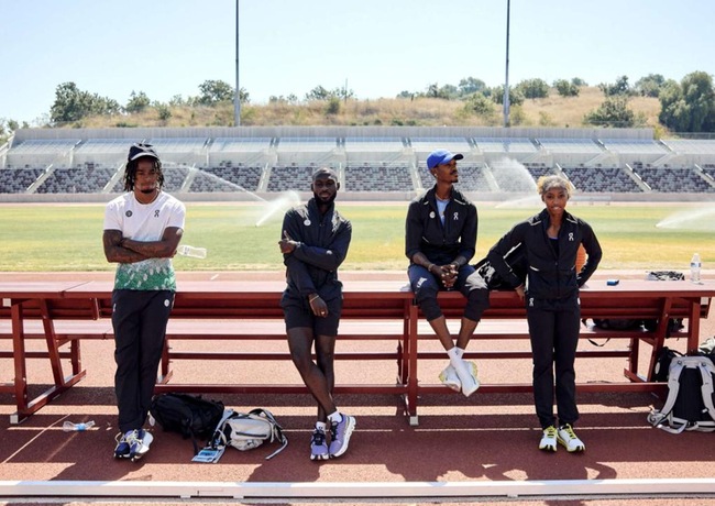 OAC Sprint team at their Mt. SAC training hub in Los Angeles