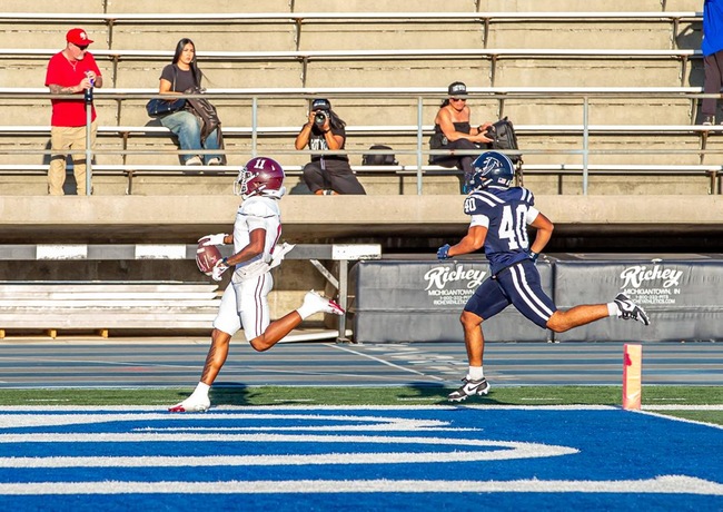 Wide receiver Damari Wiggins hauls in a 63-yard touchdown pass in Mt. SAC's win over Cerritos.