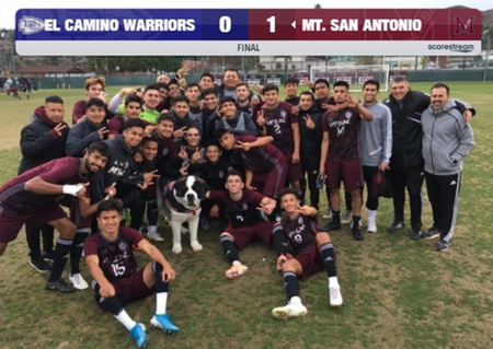 Mt. SAC Men’s Soccer Advances to 12th CCCAA State Championship Playoffs; Defeat El Camino, 1-0 in So Cal Final