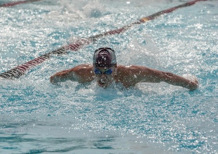Men’s Swimming Sweeps Pasadena City College, L.A. Trade Tech in Double-Dual Meet