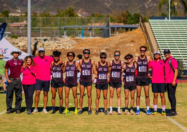 Mt. SAC Men's Cross Country finishes 2nd at SoCal Regionals at Chaffey College. - Photo Credit: Christian Gutierrez