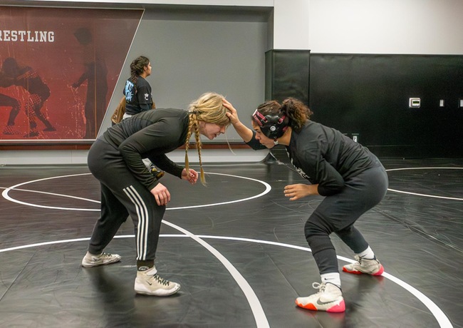 Mt. SAC Women's Wrestling Team takes the mat in preparation for 2025 season.