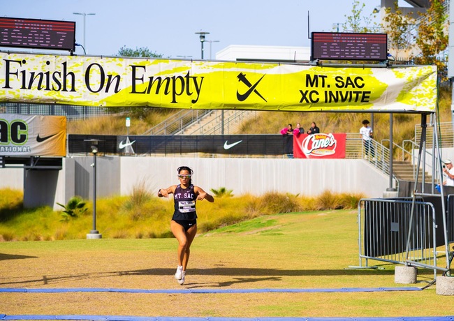 Mt. SAC Women's Cross Country Team secures first place at Cross Country Invitational.