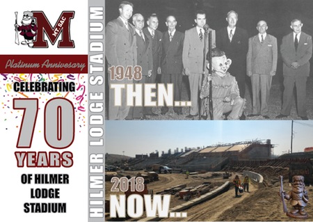 Hilmer Lodge Stadium 70th Anniversary Picture