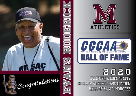 Evans Roderick CCCAA Hall of Fame Induction Picture